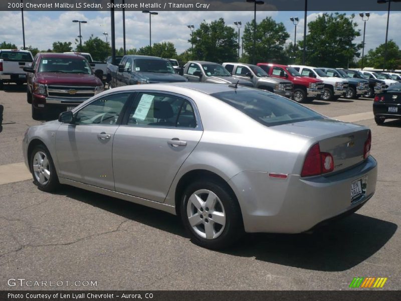 Silverstone Metallic / Titanium Gray 2008 Chevrolet Malibu LS Sedan