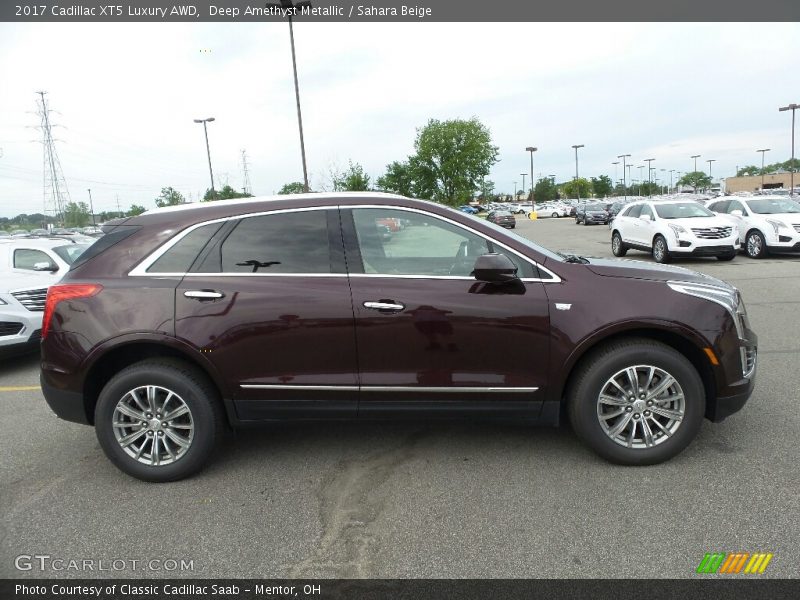 Deep Amethyst Metallic / Sahara Beige 2017 Cadillac XT5 Luxury AWD