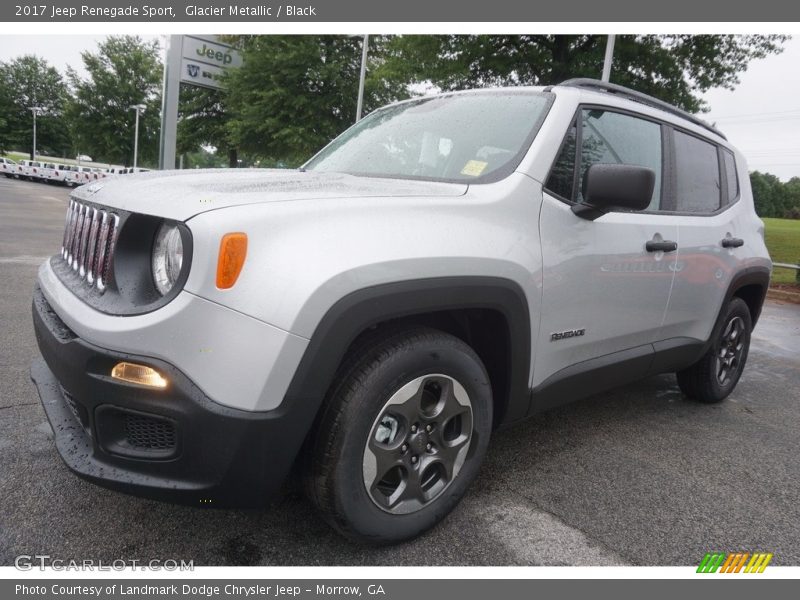 Glacier Metallic / Black 2017 Jeep Renegade Sport