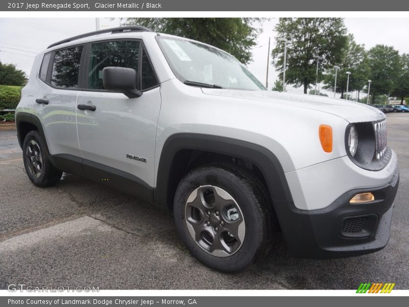 Glacier Metallic / Black 2017 Jeep Renegade Sport