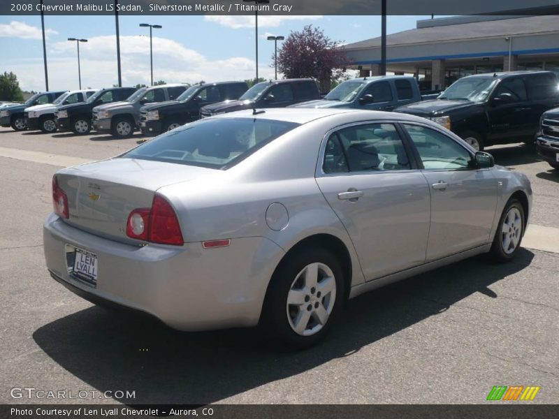 Silverstone Metallic / Titanium Gray 2008 Chevrolet Malibu LS Sedan