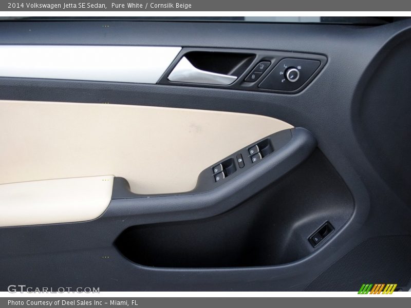 Pure White / Cornsilk Beige 2014 Volkswagen Jetta SE Sedan