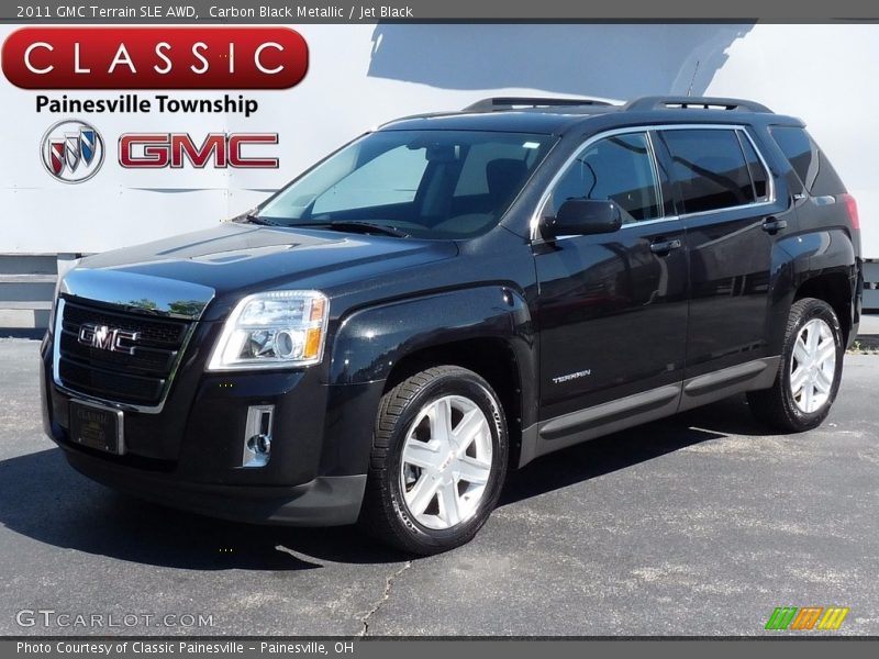 Carbon Black Metallic / Jet Black 2011 GMC Terrain SLE AWD