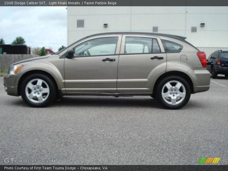 Light Khaki Metallic / Pastel Pebble Beige 2008 Dodge Caliber SXT
