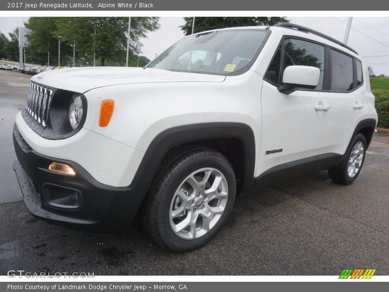 Alpine White / Black 2017 Jeep Renegade Latitude