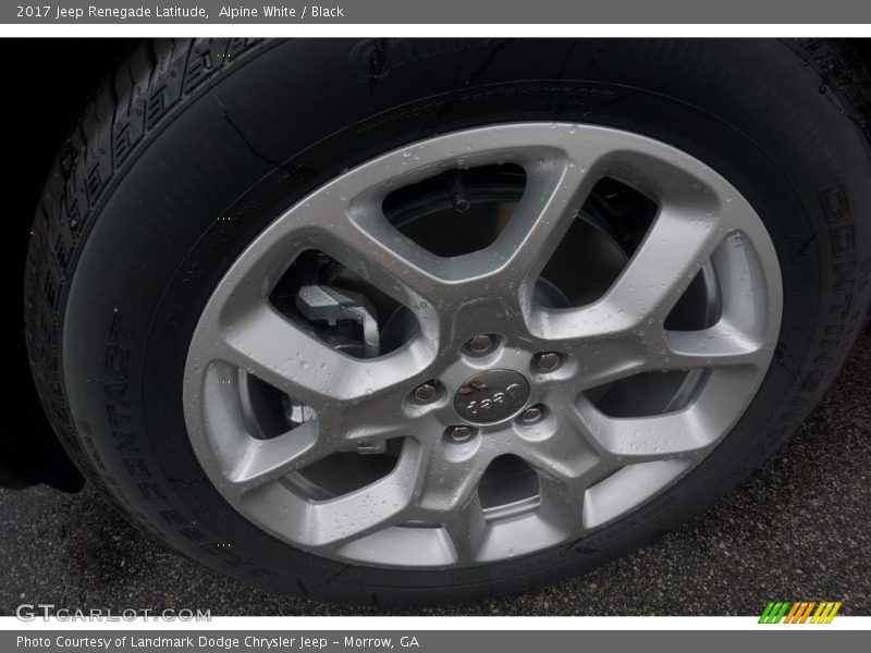 Alpine White / Black 2017 Jeep Renegade Latitude