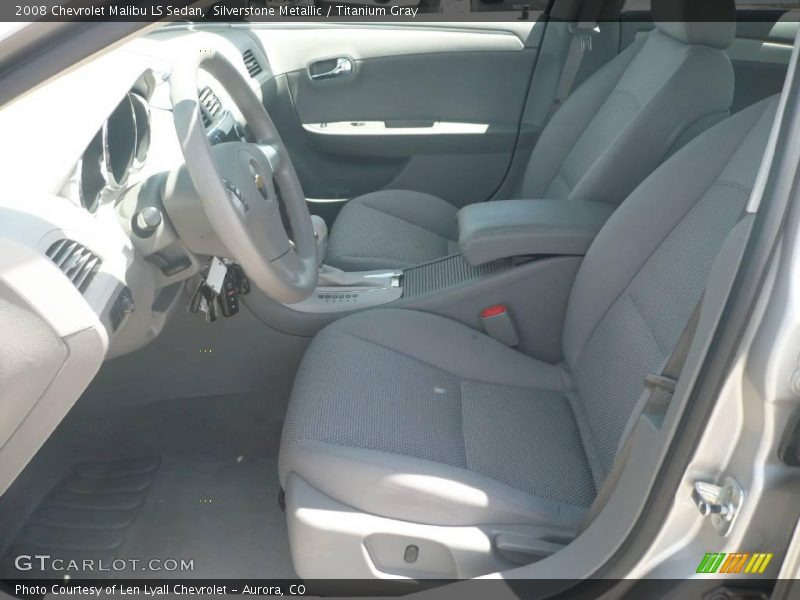 Silverstone Metallic / Titanium Gray 2008 Chevrolet Malibu LS Sedan