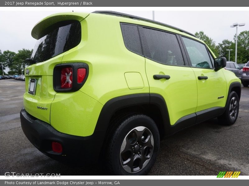 Hypergreen / Black 2017 Jeep Renegade Sport