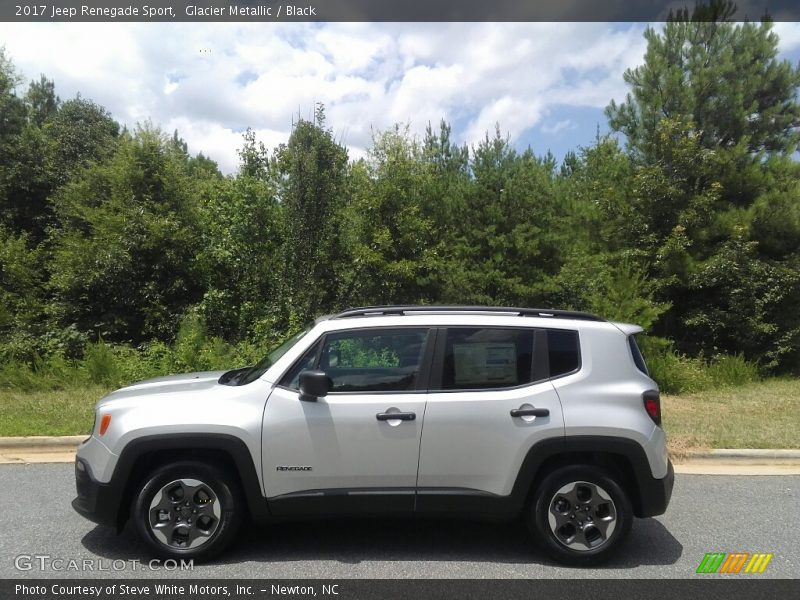Glacier Metallic / Black 2017 Jeep Renegade Sport