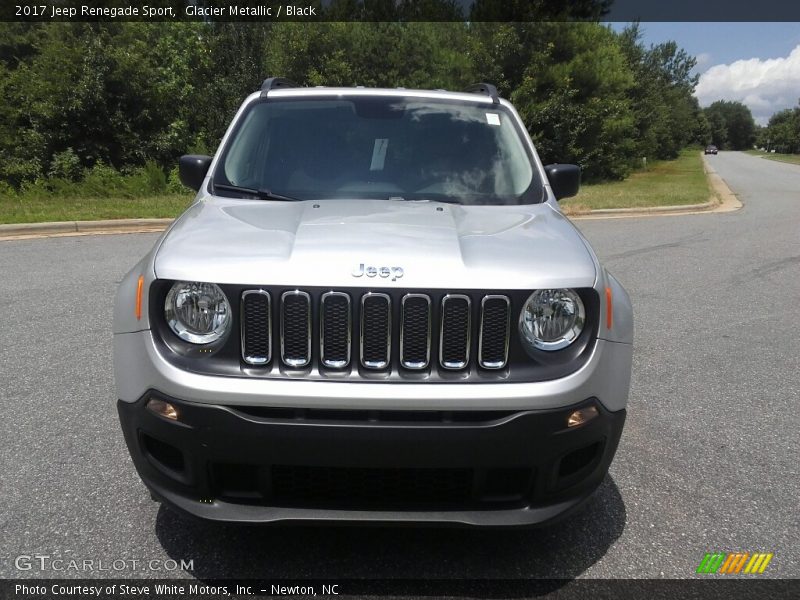 Glacier Metallic / Black 2017 Jeep Renegade Sport
