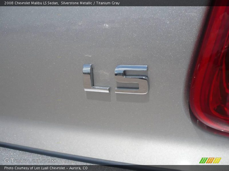Silverstone Metallic / Titanium Gray 2008 Chevrolet Malibu LS Sedan