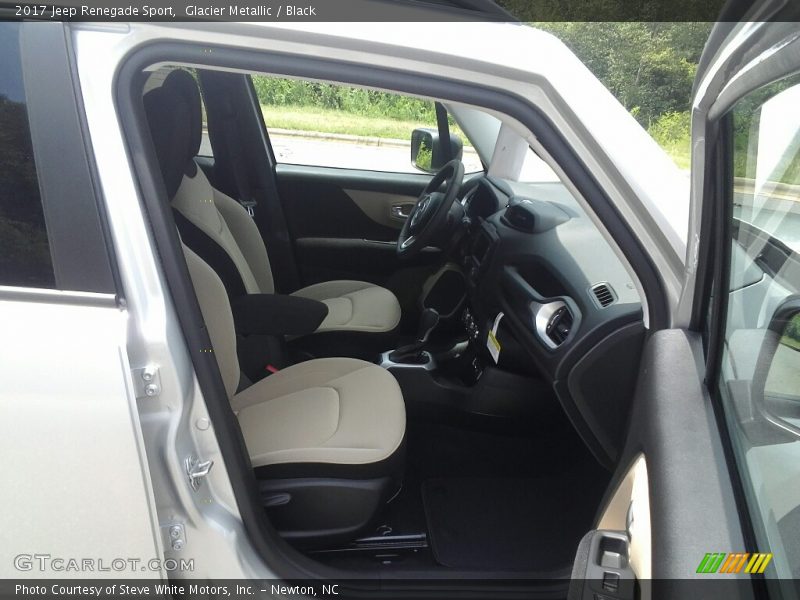 Glacier Metallic / Black 2017 Jeep Renegade Sport