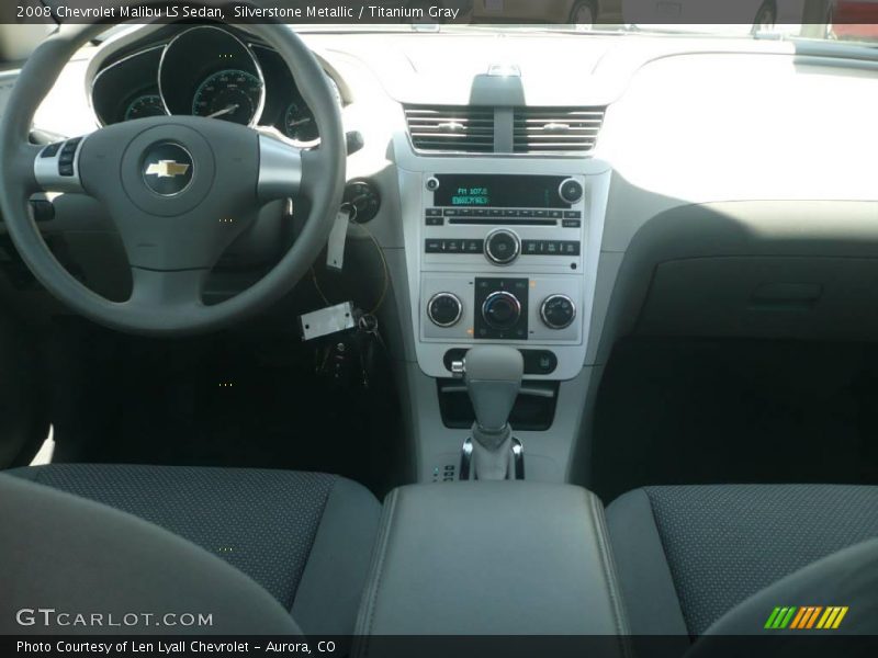 Silverstone Metallic / Titanium Gray 2008 Chevrolet Malibu LS Sedan
