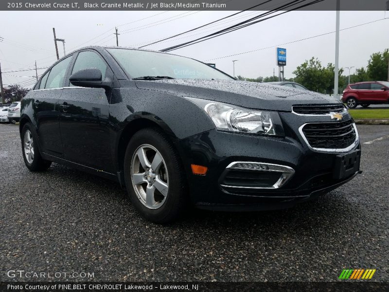 Black Granite Metallic / Jet Black/Medium Titanium 2015 Chevrolet Cruze LT