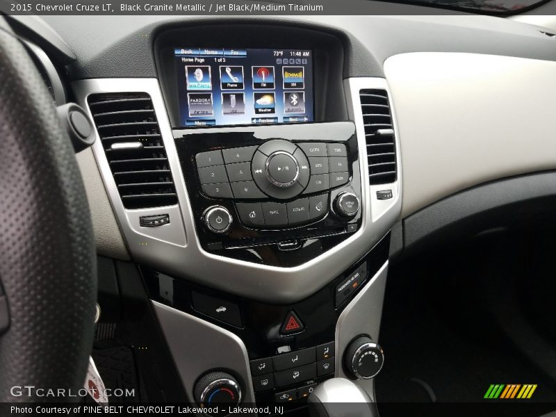 Black Granite Metallic / Jet Black/Medium Titanium 2015 Chevrolet Cruze LT