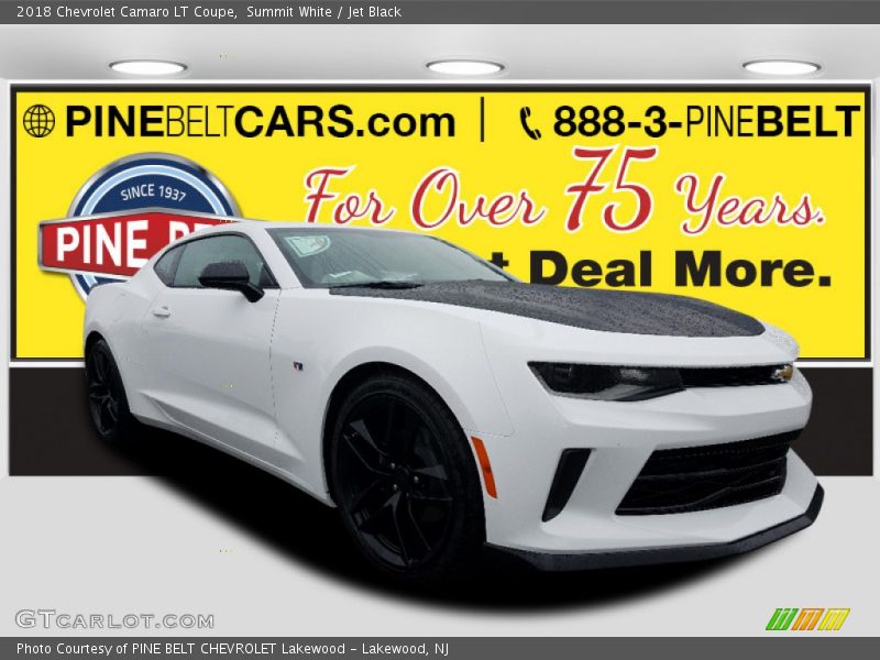 Summit White / Jet Black 2018 Chevrolet Camaro LT Coupe