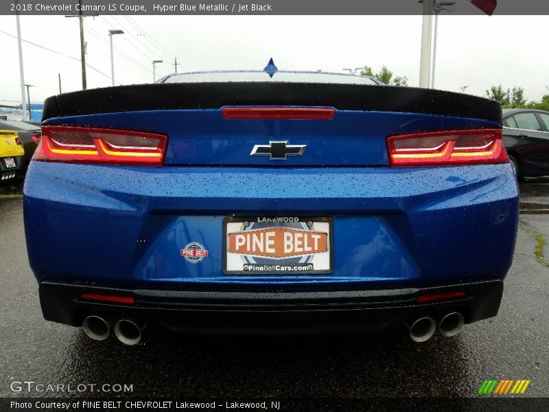 Hyper Blue Metallic / Jet Black 2018 Chevrolet Camaro LS Coupe