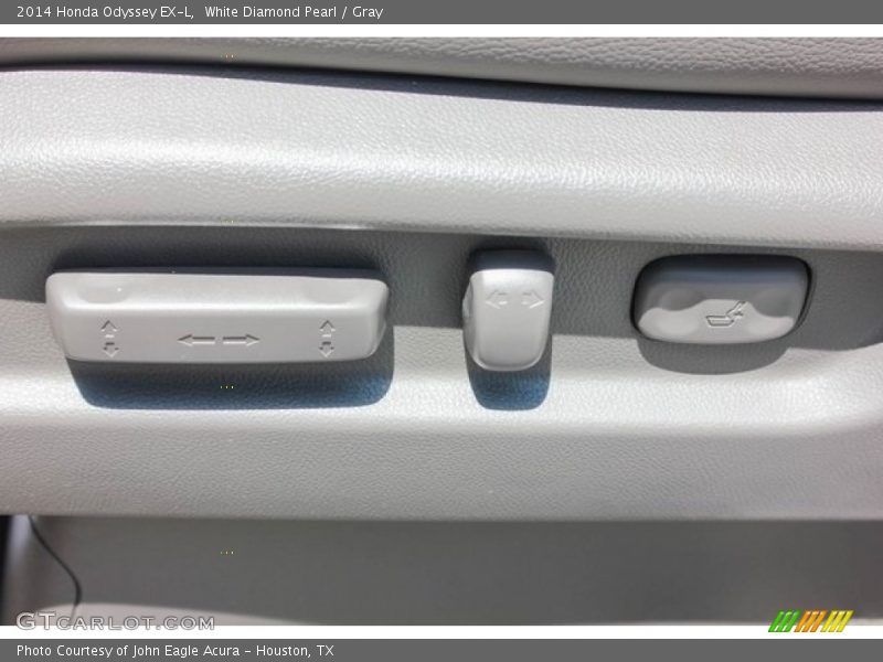 White Diamond Pearl / Gray 2014 Honda Odyssey EX-L