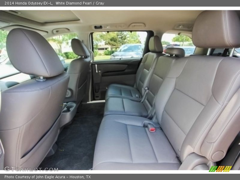 White Diamond Pearl / Gray 2014 Honda Odyssey EX-L