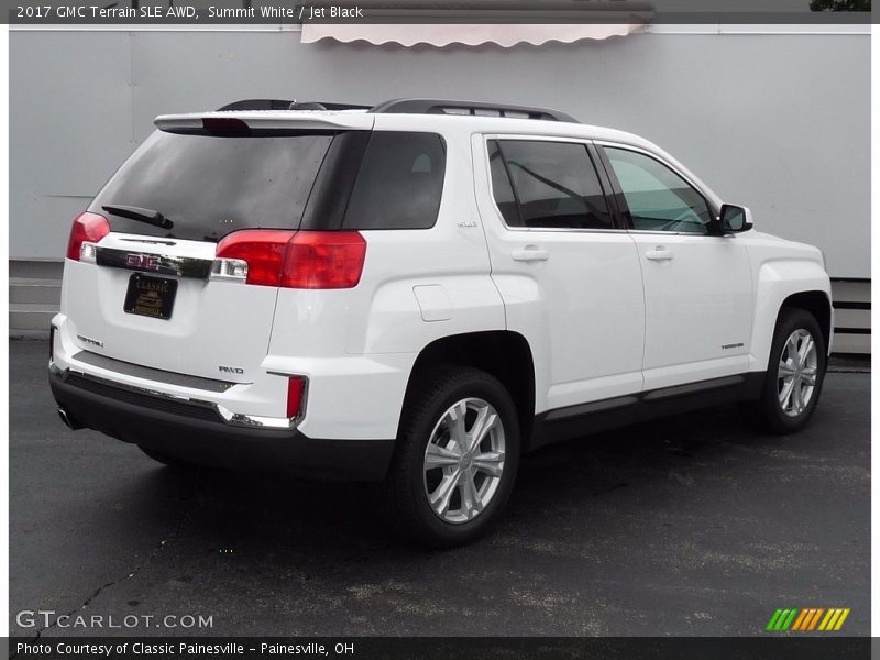 Summit White / Jet Black 2017 GMC Terrain SLE AWD