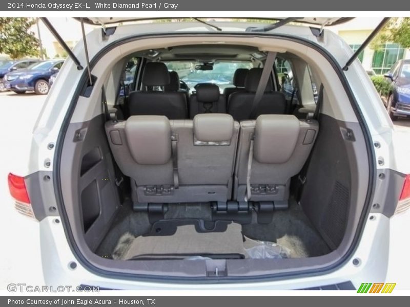 White Diamond Pearl / Gray 2014 Honda Odyssey EX-L