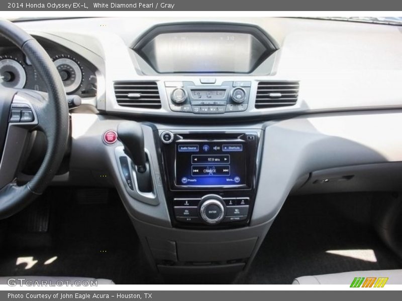 White Diamond Pearl / Gray 2014 Honda Odyssey EX-L