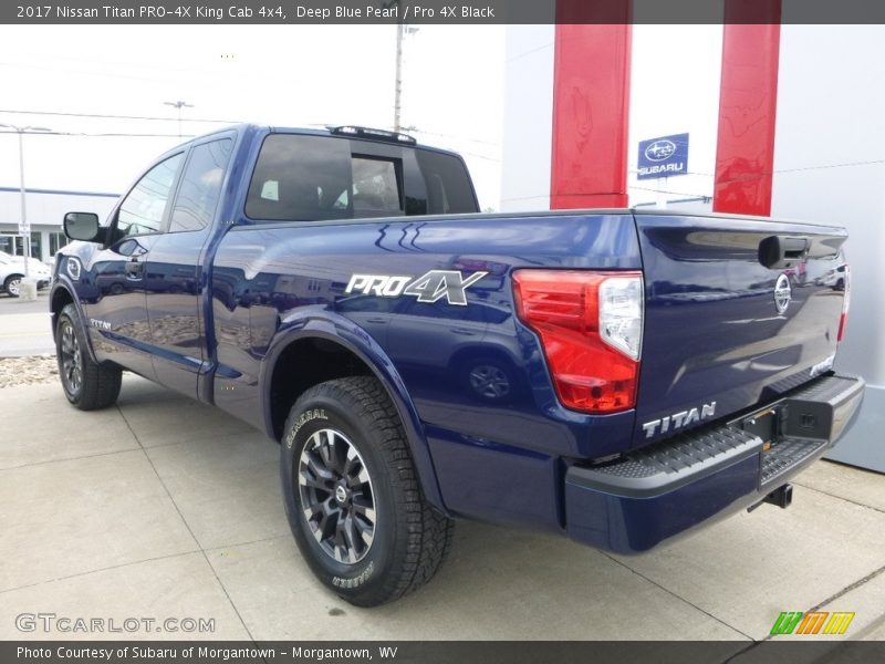 Deep Blue Pearl / Pro 4X Black 2017 Nissan Titan PRO-4X King Cab 4x4