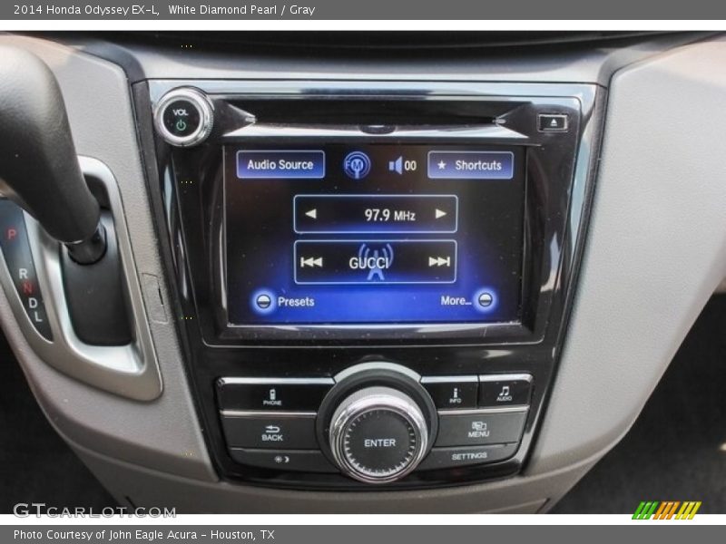 White Diamond Pearl / Gray 2014 Honda Odyssey EX-L