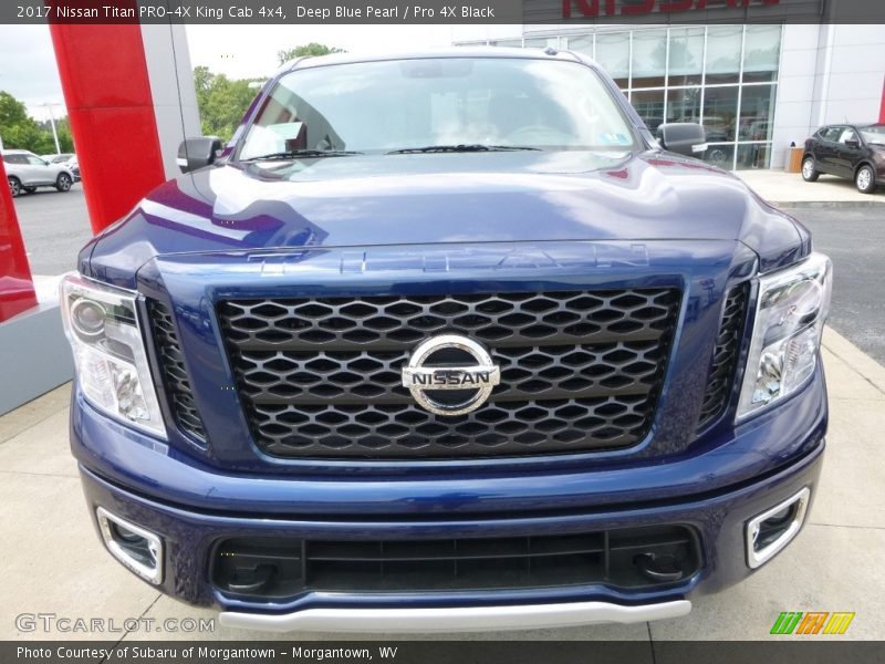 Deep Blue Pearl / Pro 4X Black 2017 Nissan Titan PRO-4X King Cab 4x4