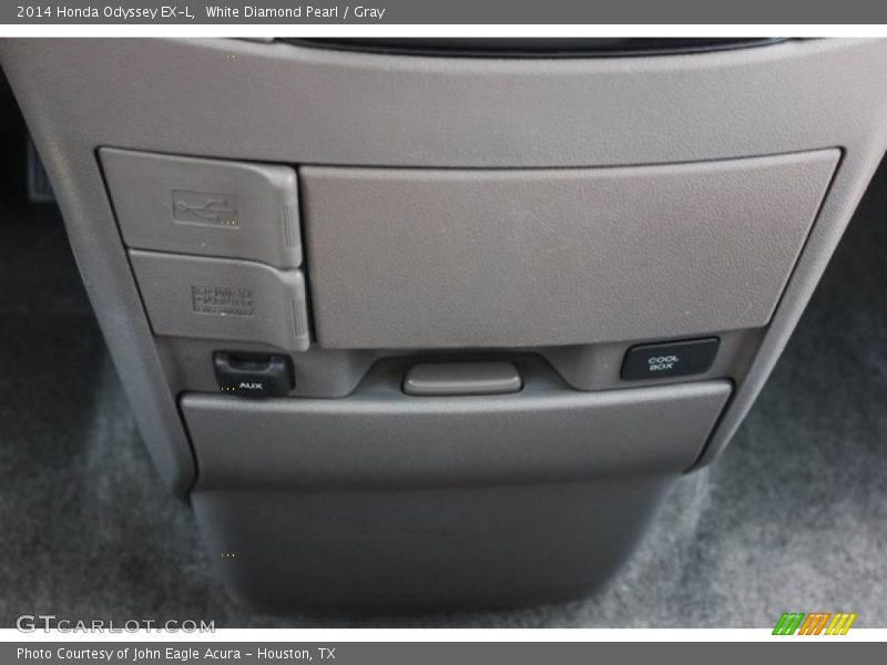 White Diamond Pearl / Gray 2014 Honda Odyssey EX-L