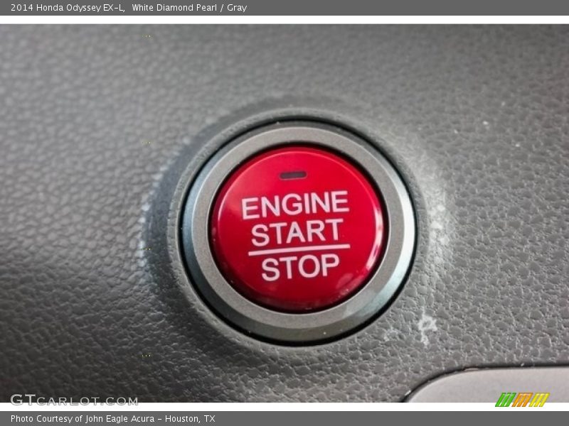 White Diamond Pearl / Gray 2014 Honda Odyssey EX-L