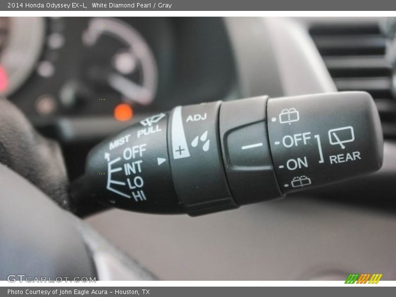 White Diamond Pearl / Gray 2014 Honda Odyssey EX-L