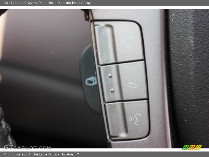White Diamond Pearl / Gray 2014 Honda Odyssey EX-L