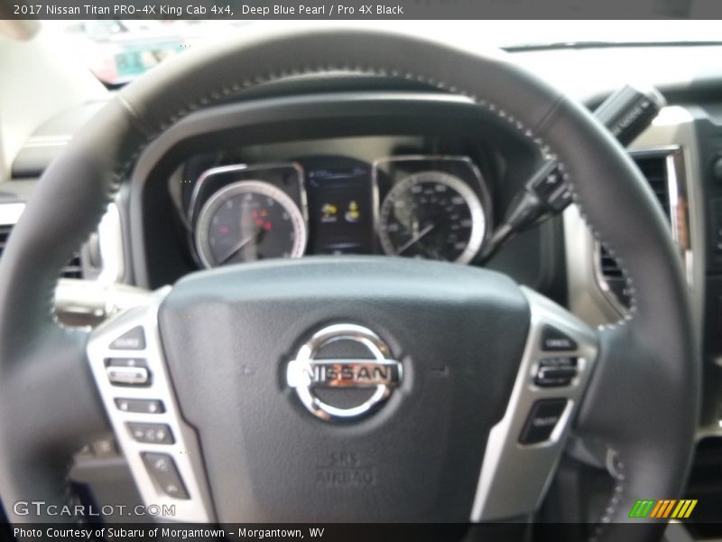 Deep Blue Pearl / Pro 4X Black 2017 Nissan Titan PRO-4X King Cab 4x4
