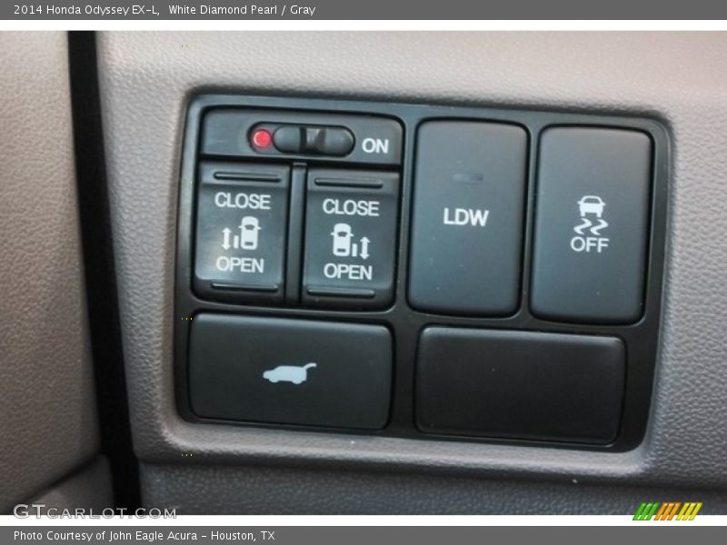 White Diamond Pearl / Gray 2014 Honda Odyssey EX-L