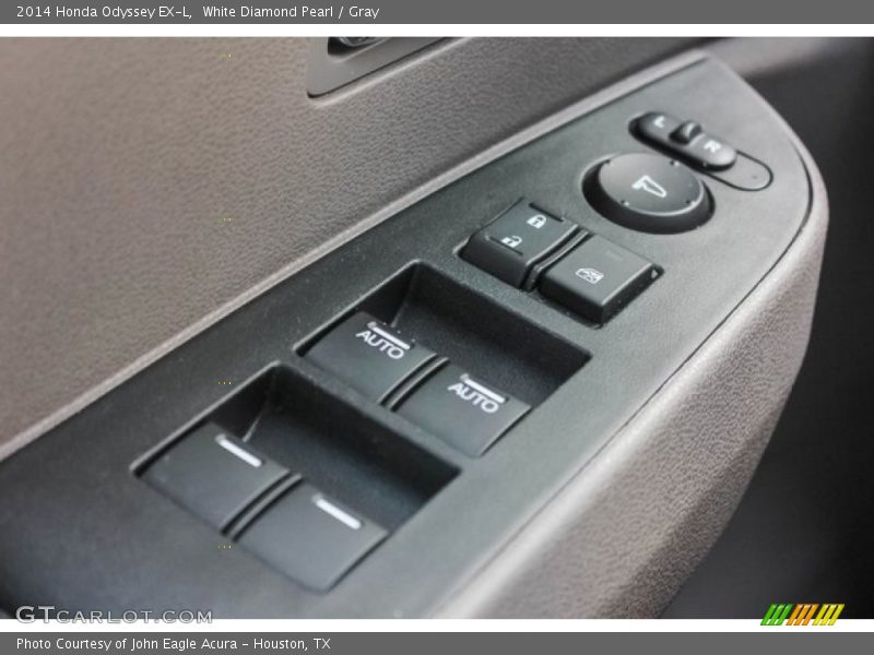 White Diamond Pearl / Gray 2014 Honda Odyssey EX-L