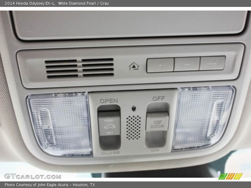 White Diamond Pearl / Gray 2014 Honda Odyssey EX-L