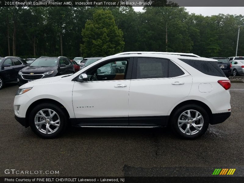 Iridescent Pearl Tricoat / Jet Black/­Brandy 2018 Chevrolet Equinox Premier AWD