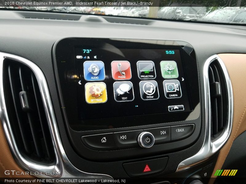 Iridescent Pearl Tricoat / Jet Black/­Brandy 2018 Chevrolet Equinox Premier AWD