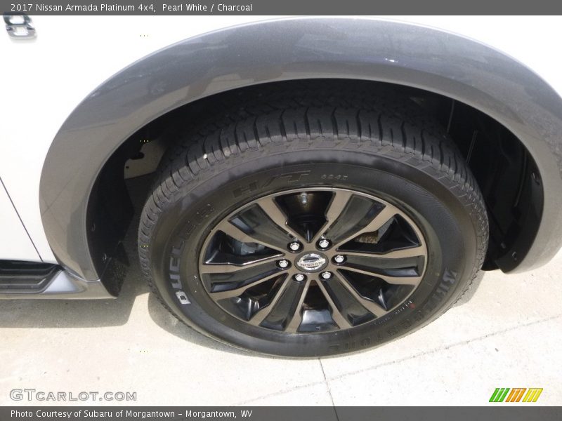 Pearl White / Charcoal 2017 Nissan Armada Platinum 4x4