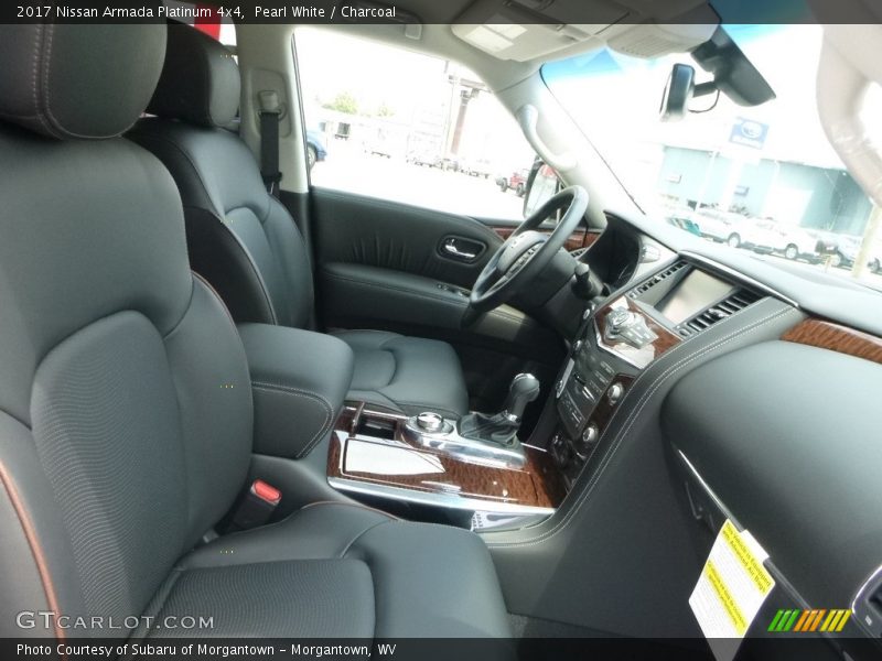 Pearl White / Charcoal 2017 Nissan Armada Platinum 4x4