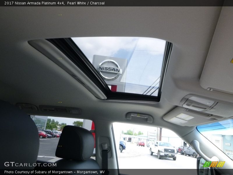 Pearl White / Charcoal 2017 Nissan Armada Platinum 4x4