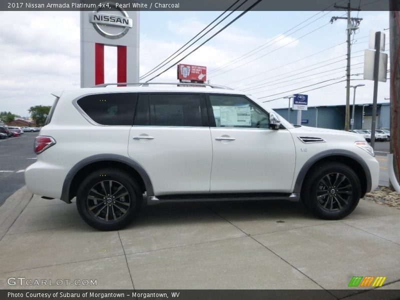 Pearl White / Charcoal 2017 Nissan Armada Platinum 4x4