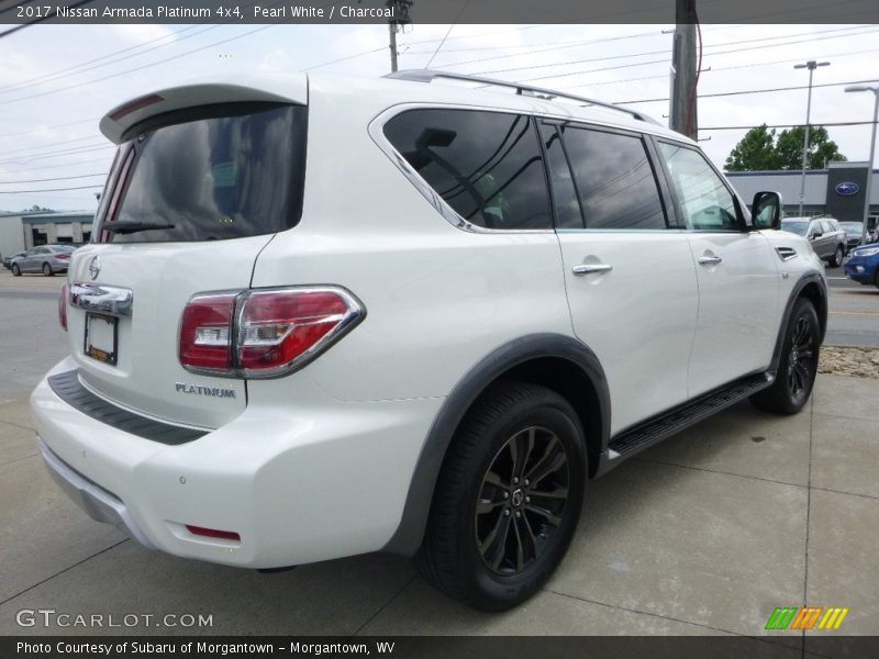 Pearl White / Charcoal 2017 Nissan Armada Platinum 4x4