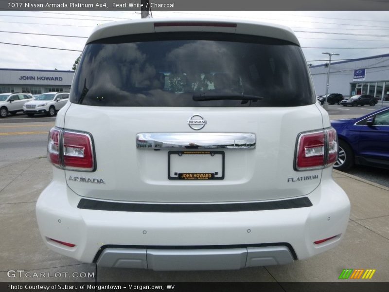 Pearl White / Charcoal 2017 Nissan Armada Platinum 4x4