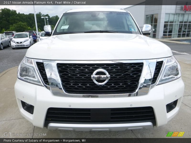 Pearl White / Charcoal 2017 Nissan Armada Platinum 4x4