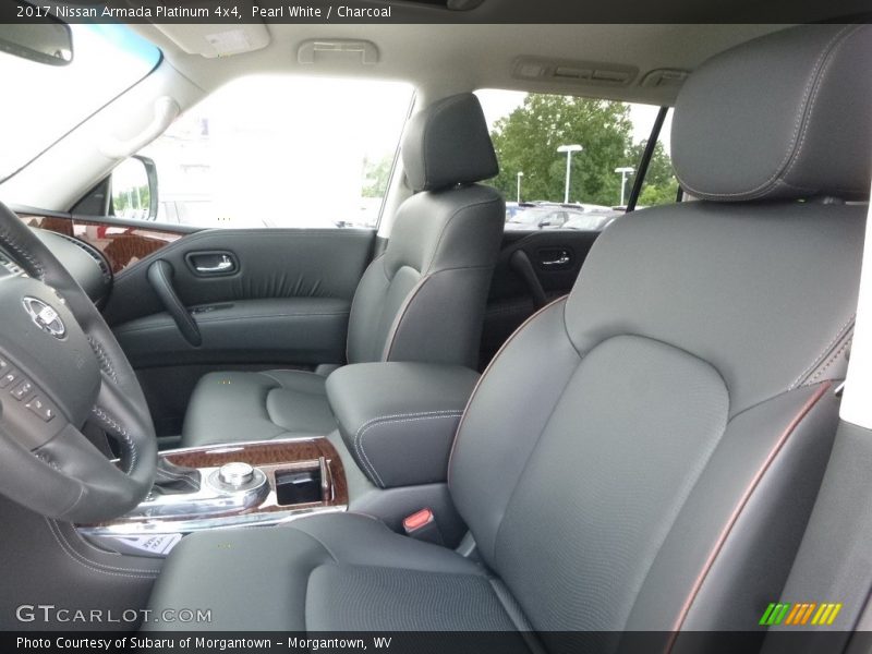 Pearl White / Charcoal 2017 Nissan Armada Platinum 4x4