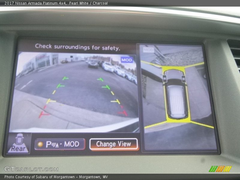 Pearl White / Charcoal 2017 Nissan Armada Platinum 4x4