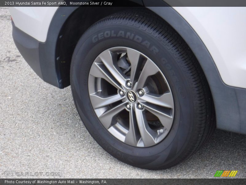 Moonstone Silver / Gray 2013 Hyundai Santa Fe Sport AWD