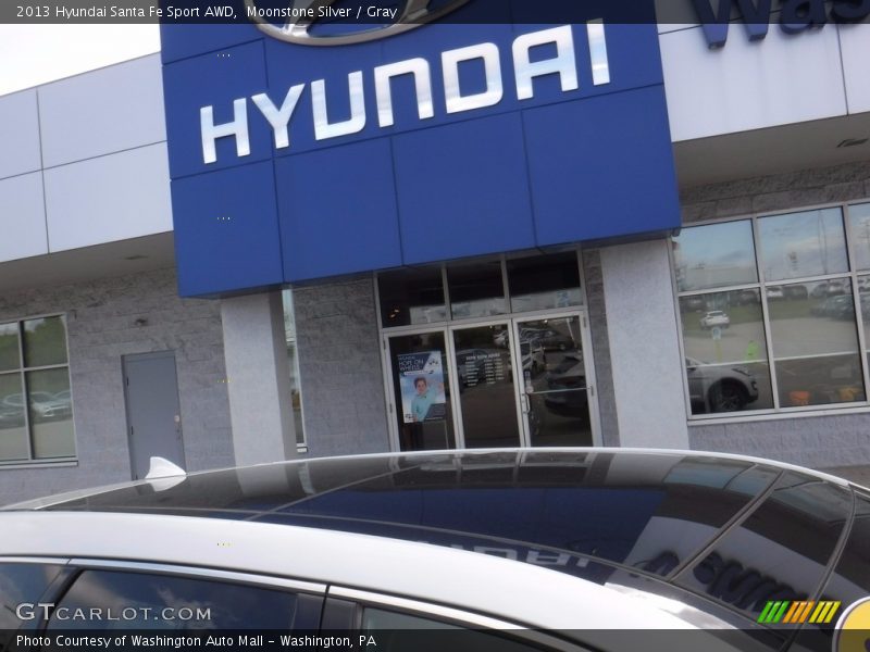 Moonstone Silver / Gray 2013 Hyundai Santa Fe Sport AWD